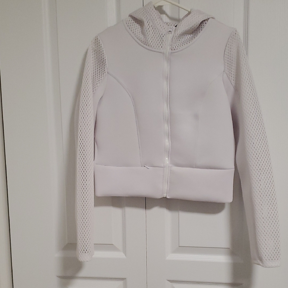 90 Degree By Reflex Cropped Quilted Dance Hooded Bomber